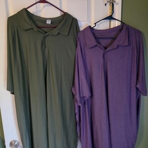 Big And Tall Xersion Olive Green and Deep Purple Quuck Dry